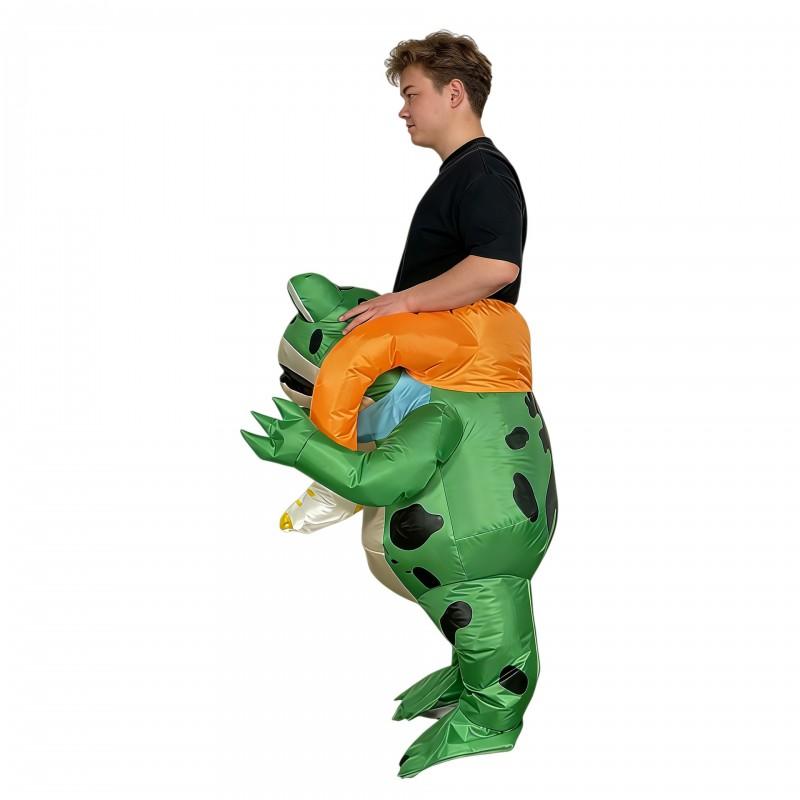 Inflatable Frog Costume Stage Performance Party Cosplay Adult Kids Cartoon Character Outfit