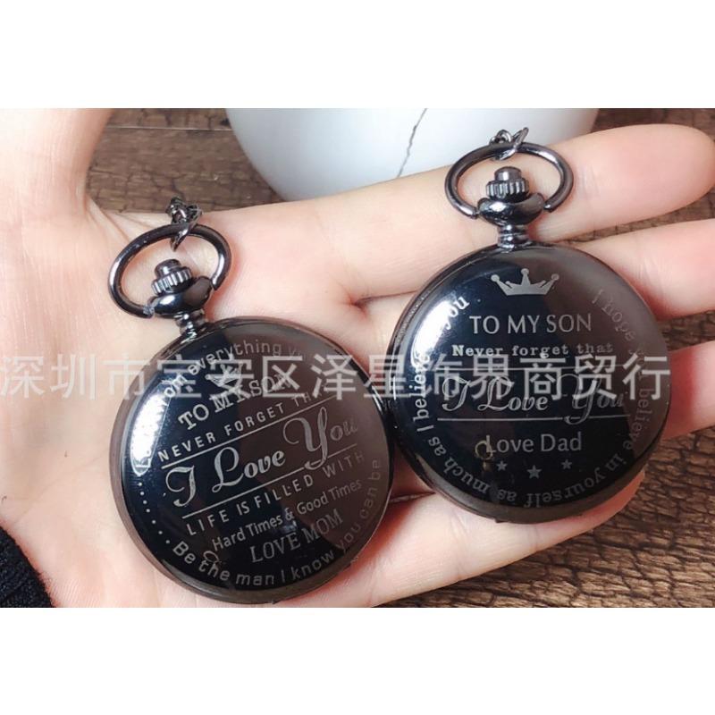 Engraved Vintage Quartz Pocket Watch Pendant Vintage Pocket Watch