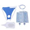 Wearable Urine Collector with 2 Drainage Bags Silicone Catching Capsule Breathable Fixation Pants for Elderly Patients
