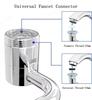 108° Rotating Faucet-Extender Universal Kitchen Faucet Extend 2 Mode Splash Filter Extension Multifunctional Stainless Steel