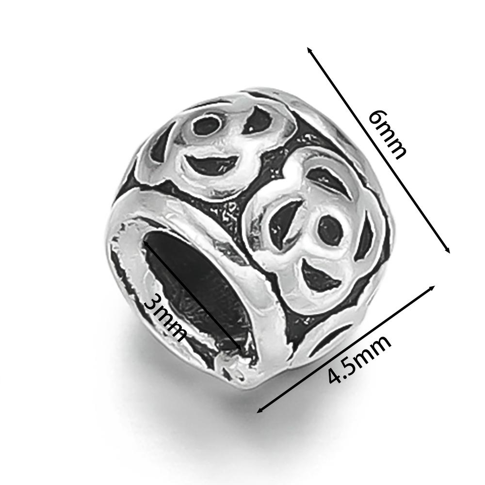 1pcs/lot 925 Sterling Silver Various Shape Silver Color Beads For DIY Jewelry Necklace Bracelets Making Supplies Accessories