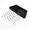 Practical Bathroom Solution with Stainless Steel Soap Rack and Drainage Feature