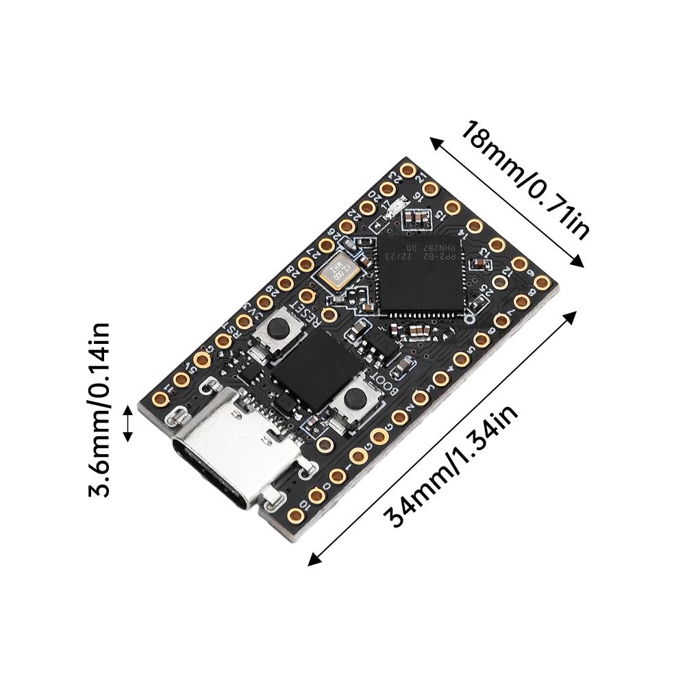 ProMicro RP2040 Mini Development Board PI PICO Development Board Module Dual-Core Supports Mciro Python Type-C