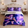 rujinu (28) Bedding Set 3 Pieces Includes 1 Duvet Cover And 2 Pillowcases Soft Bed Decor Gift