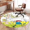 Custom Name Pippi Longstocking Printed Round Rug Carpet Chair Rug Area Rug Entryway Doormats,for Office Chair Living Room Bedroom Kitchen Room.