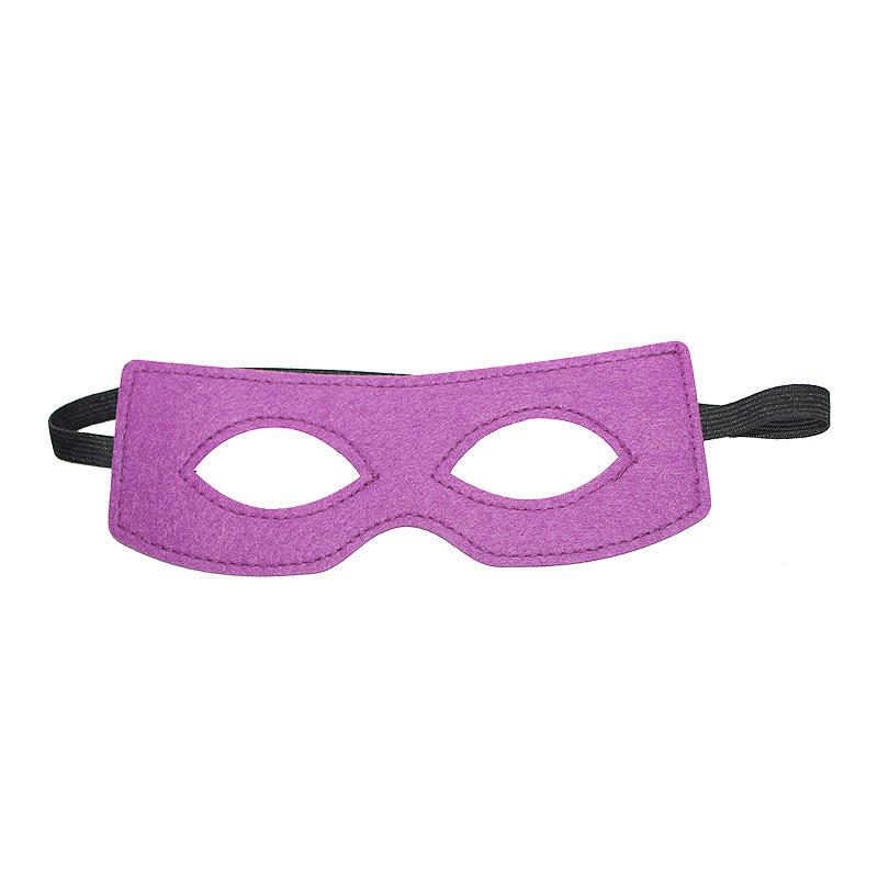 Vícebarevné plstěné masky Oční masky Polomaska Cosplay rekvizity s elastickou páskou pro Halloweenskou maškarní párty