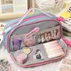 Large Capacity Pencil Case Y2K Style Stationery Storage Pouch Pen Bag  Office School Supplies