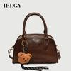 All-Match Messenger Pillow Bag Fashion Retro Portable Bowling Bag