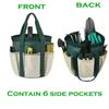 Garden Tool Bag Waterproof Home Organizer Bucket Gardening Organizer Carrier Buckets With Multiple Pockets Tool Storage Bag For