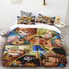 3D Kids Boys Anime One Pieces Duvet Cover Merry Christmas Bedding Set Queen King Full Size for Holiday Bedroom Teens Women Gift