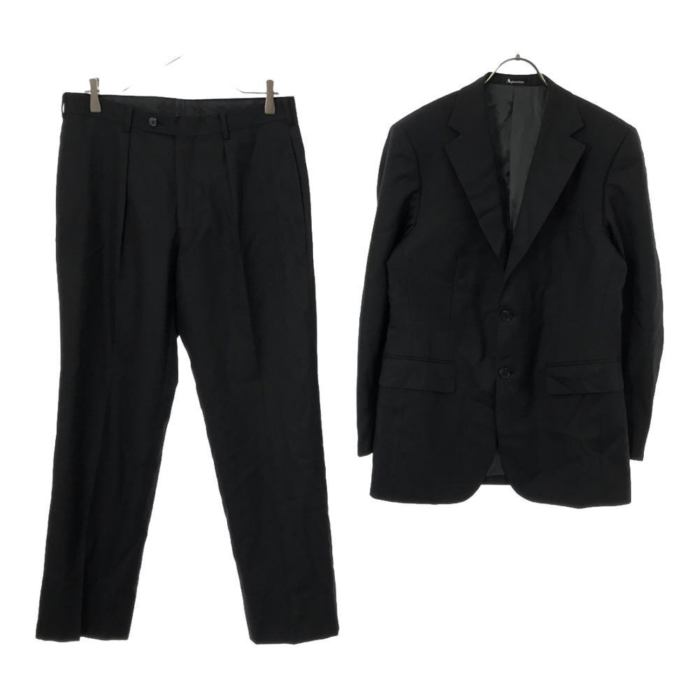 

Aquascutum made in Japan 100% wool suit Setup 92A5 Charcoal gray Men s Used