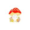 New Pretty Flower Mushroom Figure Enamel Brooches Cute Agaric Cat Collar Pins For Backpack Bag Hat Jewelry Free Shipping