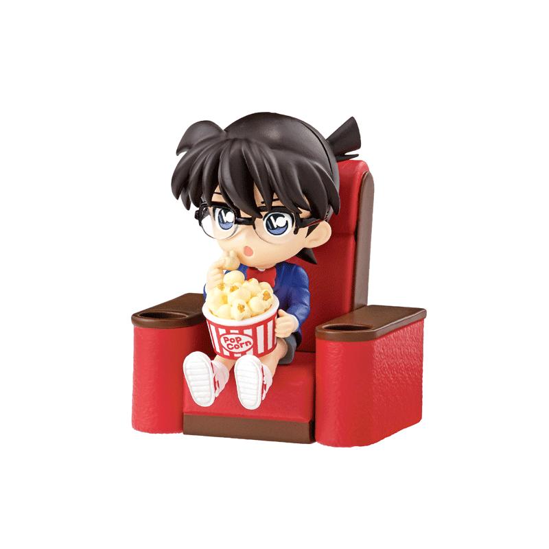 Genuine Detective Conan Movie Theater Scene Ornament Doll Edogawa Kudo Shinichi Jimmy Kudo Action Figure Model Toys
