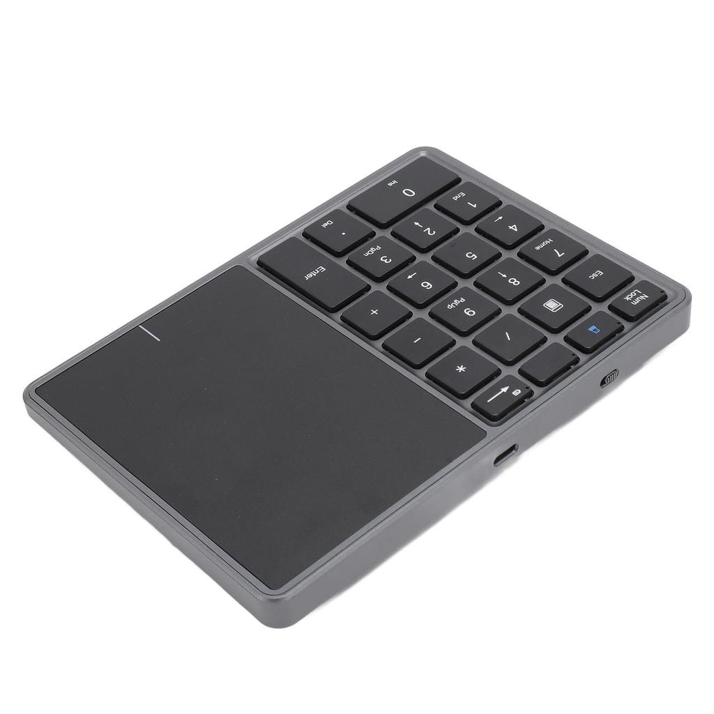 Wireless Numeric Keypad Professional 22 Keys Dual Modes   4.2 2.4G Wireless Number Pad with Touchpad for Laptop Desktop PC