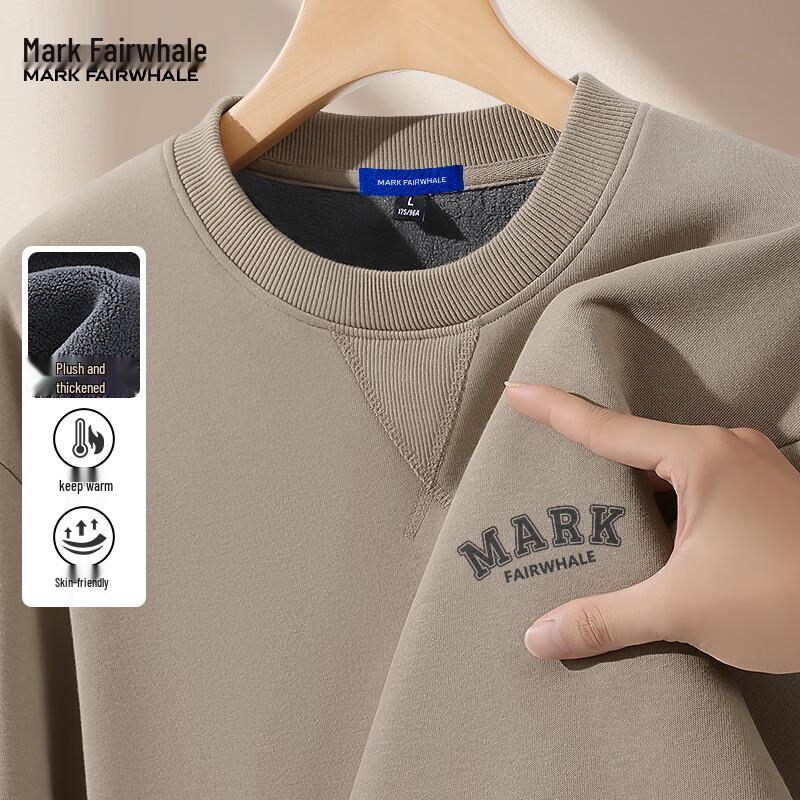 Mark Fairwhale Men's Heavyweight Fleece-lined Crew Neck Sweatshirt