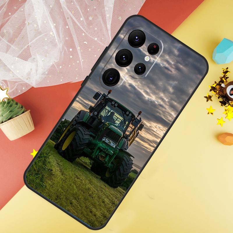 

Farm Vehicle Tractor Case For Samsung Galaxy S22 S23 S24 Ultra S8 S9 S10 Plus Note 10 20 Ultra S20 S21 FE Cover Galaxy S10