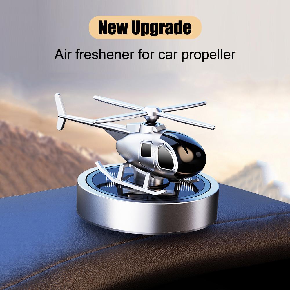 

Car Air Freshener Solar Helicopter Modeling Automobile Perfume Car Interior Accessories Propeller Rotating Auto Perfume Diffuser