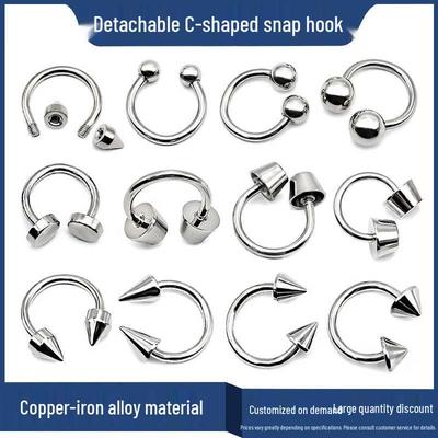 Dexia Double-Ended Screw Rivet: Trendy Punk Spiral Buckle for Clothes and Hats