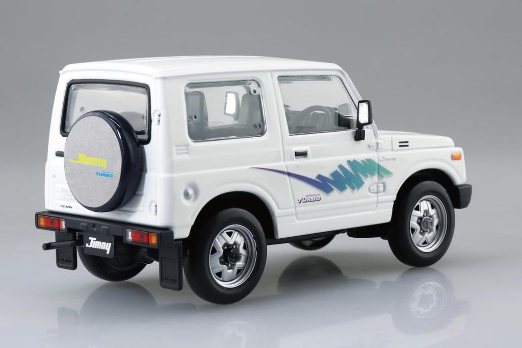 Aoshima Bunka Kyozai Scale Rakupla Snap Kit Suzuki JA11 Jimny Superior White Plastic Model Kit (AOSHIMA) 1/32 No. 18-SW Pre-Colored (Car)