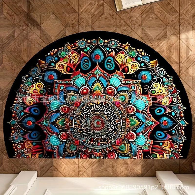 Semi-circular Floor Mat Entrance Door Mat Dirt Resistant Door Mat Kitchen Door Mat