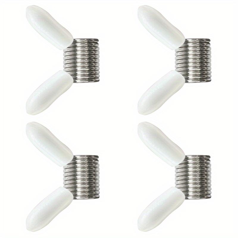 

4Pcs Bead Stopper Red/White Set for Jewelry Making Spring End Fasteners for Beading 4Pcs белый