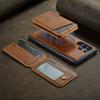 2 in 1 Cards Solt Wallet Leather RFID Wireless Charging Magnetic Case For Samsung Galaxy S24 Ultra S23 Plus S22 Kickstand Cover