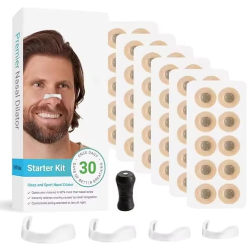 

Angzhili Nasal Breathing Strips, Magnetic Anti-Snoring Sleep Nose Strips, Magnetic Nasal Strips, Anti-Snoring Nasal Strips, Nasal Breathing Expansion