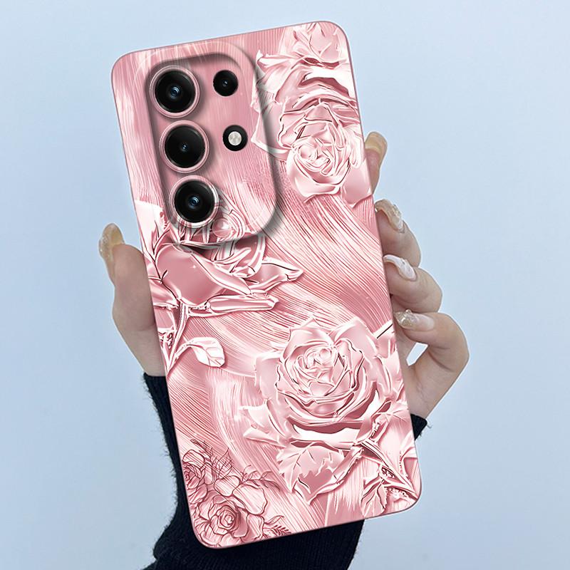 For Itel S26 Ultra Super 26 Ultra S688LN Case Simplicity Oil Painting Floral Silicone Soft Casing New Shockproof Back Cover