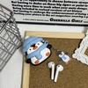 Cute Three-dimensional Scarf Little Penguin Headphone Cover for Apple Airpods 1/2 Pro Pro2 3 4 Pendant Protective Case