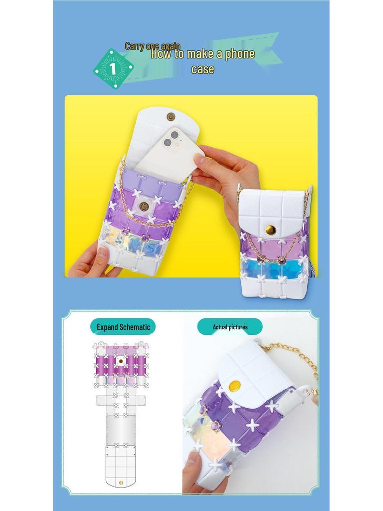 Japanese DIY Girls' Handmade Toy Splicing Bag - PCR-041 Birthday Gift