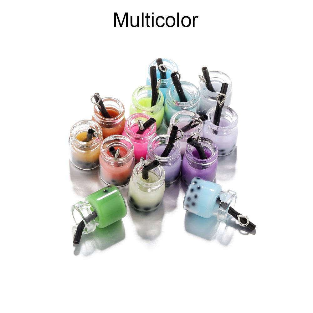 

10 шт./лот, подвески из смолы с жемчугом и чаем с молоком, подвески в виде бутылки чая с молоком для серег, ожерелья, ремесел, сделай сам, принадлежности для изготовления ювелирных изделий ручной работы