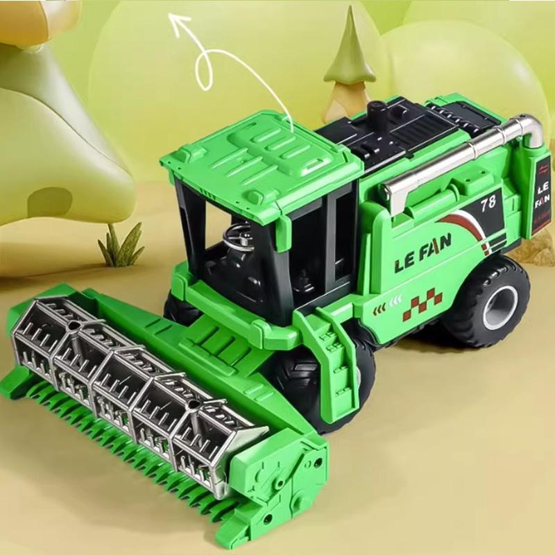 Simulations-Farm-Mähdrescher-Spielzeug Kinder Landwirt Trägheitsfahrzeug Spielzeug Klassisches Spielzeug Reibungsbetrieben Für Kinder Geschenke