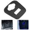 Carbon Fiber Cigarette Lighter Panel Cover Trim Sticker Fit for Mini Cooper F55 F56 F57