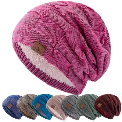 Nieuwe Vrouwen Winter Hoeden Mode Slouchy Warme Beanie Hoed Vrouwelijke Multicolor Mengkleur Ontwerp Streetwear Cap