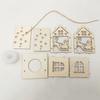 New Holiday Wooden Decorations for Christmas Houses, Wooden Cabin Ornaments, Handmade Wooden Crafts, Christmas Ornaments