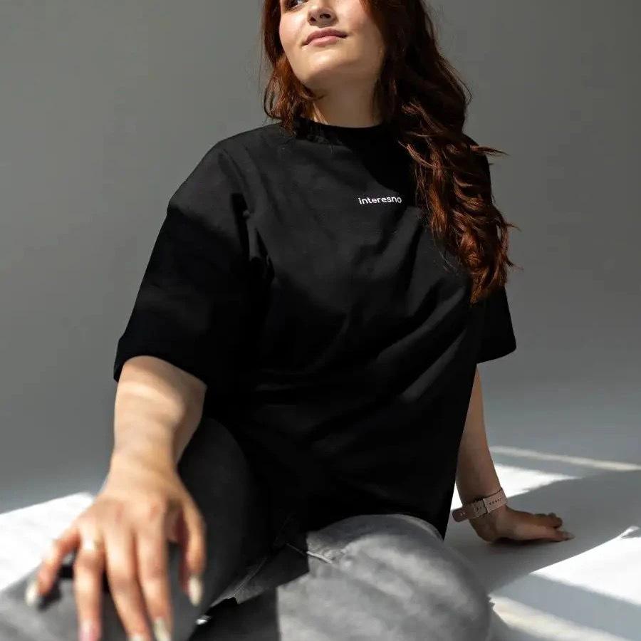 European & American Style Loose Fit Letter Print Cotton T-shirt for Women - Summer Casual New Arrival