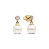 Sparkling Pearl Heart Hoop Earrings 925 Silver Bat Ghost Halloween Earrings Luxury Women Fine Jewelry Gift
