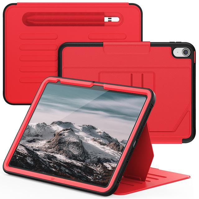 

Rugged Smart Case For iPad A16 2025 11th 10.9 2022 10th 10.2 7th 8th 9th Gen Pro 9.7 2017 2018 Air 2 Multi-angles Magnetic Cover iPad Air 2 2014 красный