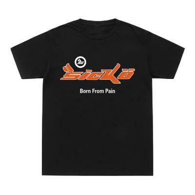 2023 New Arrivals SICKO Born From Pain T Shirt 100% Cotton T-Shirt SICKO Hip Hop Tee Shirt O-Neck Street Wear Kanye West Tops