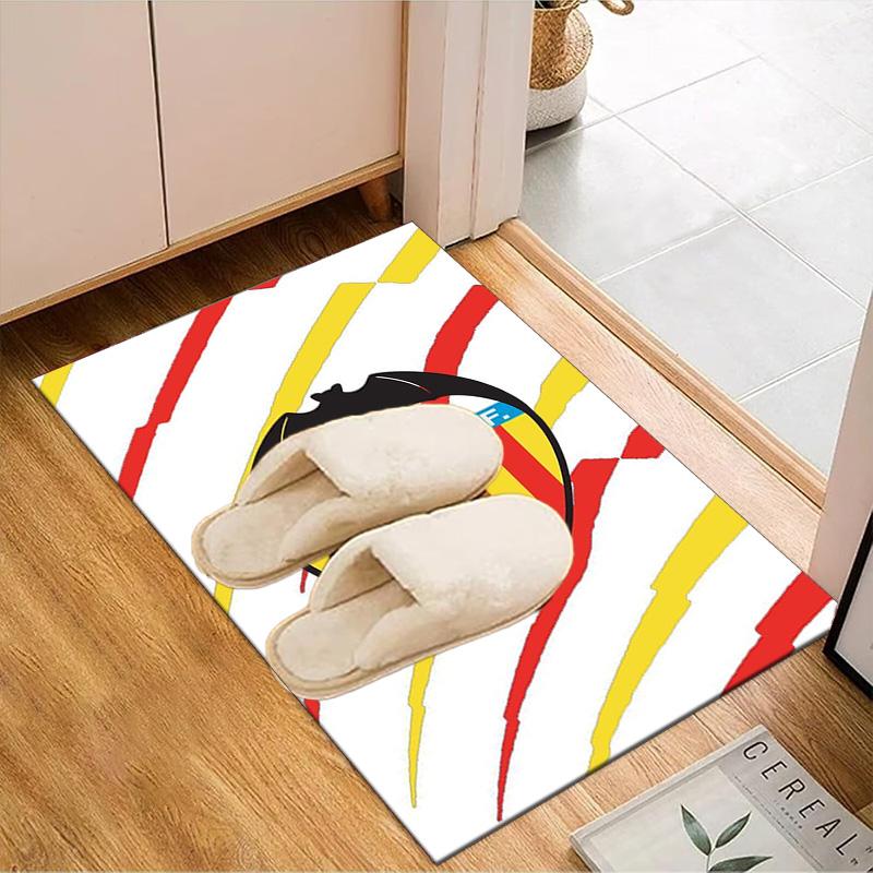 Valencia Cf Crest Design Rug Game Carpet, Floor Mat for Bedroom Living Room Entryway Rug, Home Decor Idea Gift for Christmas birthday