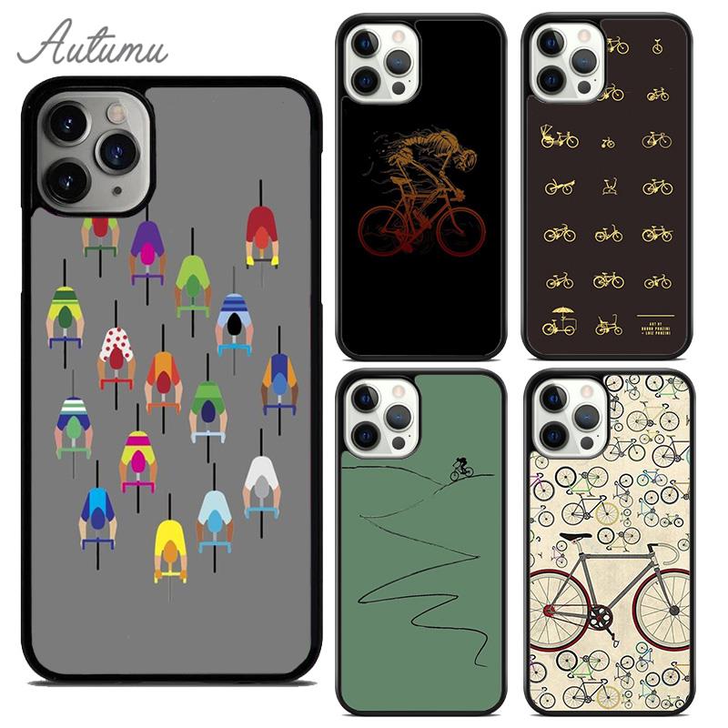 Fahrrad Rennrad Handyhülle für iPhone 17 Air 15 16 16e 11 12 13 14 Pro Max Plus Hülle Fundas Schale