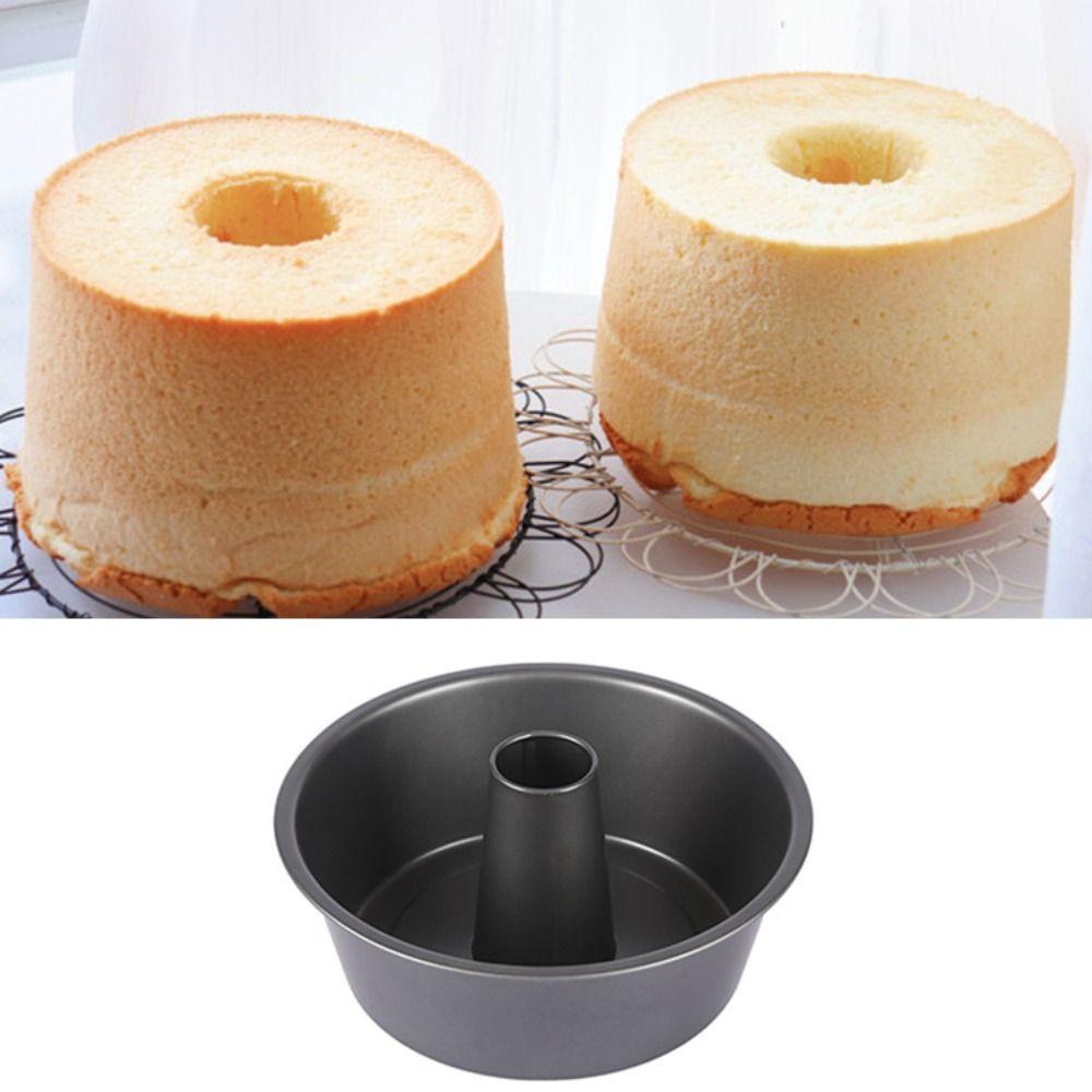 Forma Antiaderente para Assar Pão Redonda Molde para Bolo Abóbora Prática Forma para Bolo Chiffon Suprimentos para Assar