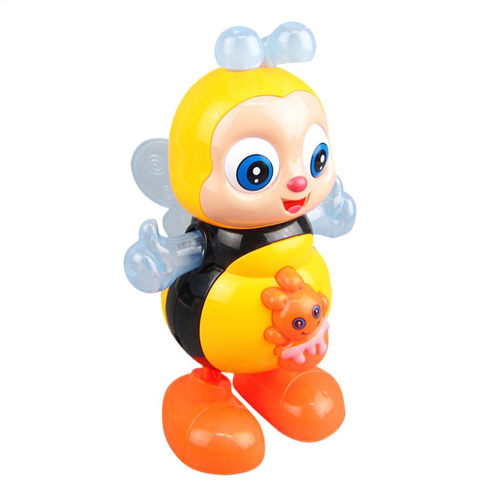 Baby Bee Toy Musical Interactive Toy Electric with Lights and Sounds Dancing Animal for Infants Babies Kids Gifts