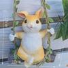 Garden Landscape Bunny Statue Resin Crafts Rabbit Sculpture  Home Decoration