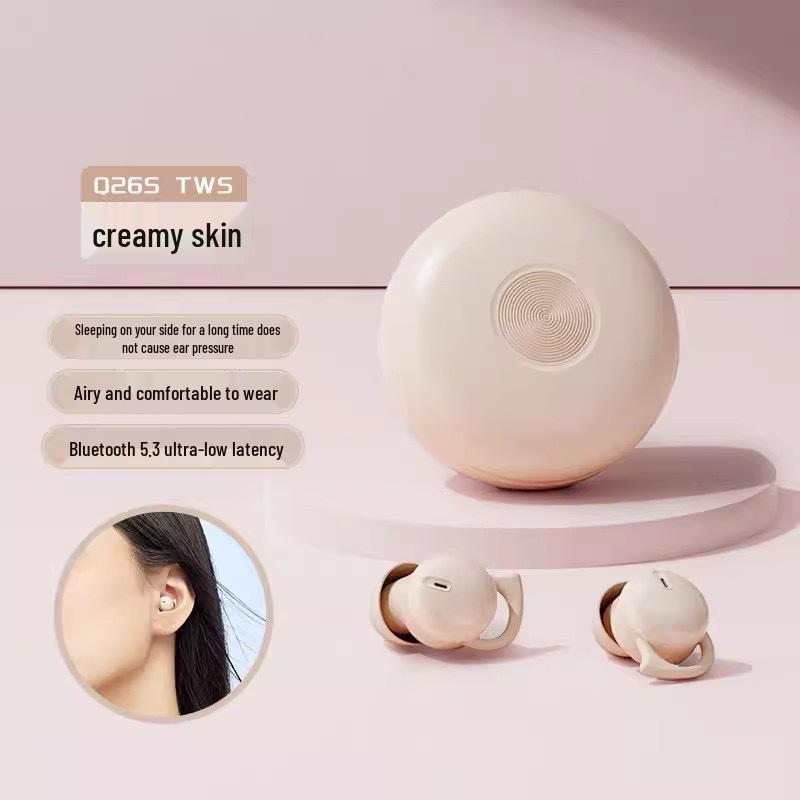 

Q26S Bluetooth Headset: Noise-Cancelling, In-Ear, True Wireless, Ultra-Small, Mini, for Sleep and Dual-Ear Use.