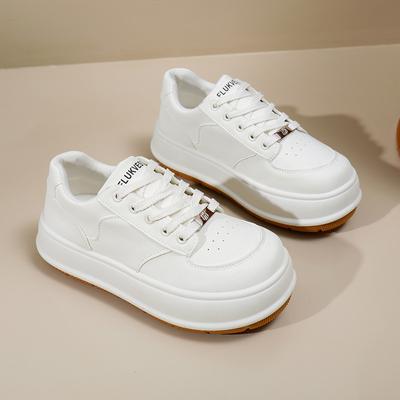 White Shoes for Women New Autumn Students All-Match Casual Ins Fashion Shoes Thick Bottom Fashion Sneakers