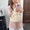 Fluffy Faux Mink Fur Bag Winter Tote Bags for Women Handbags Soft Warm Wrist Bag Chains Shoulder Crossbody Bags Mini Clutch