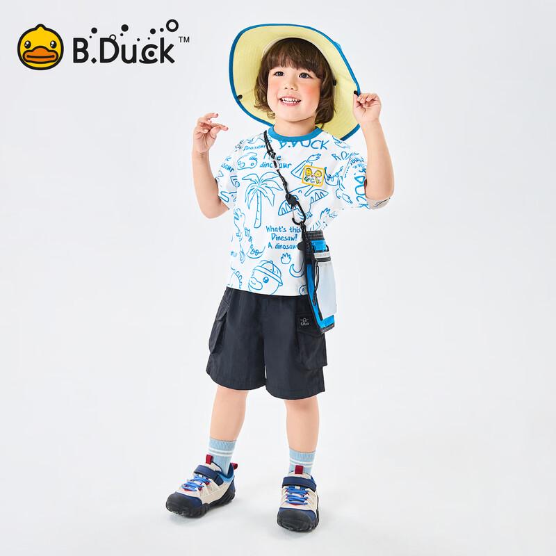 B.Duck Boys' Dinosaur Short Sleeve T-Shirt