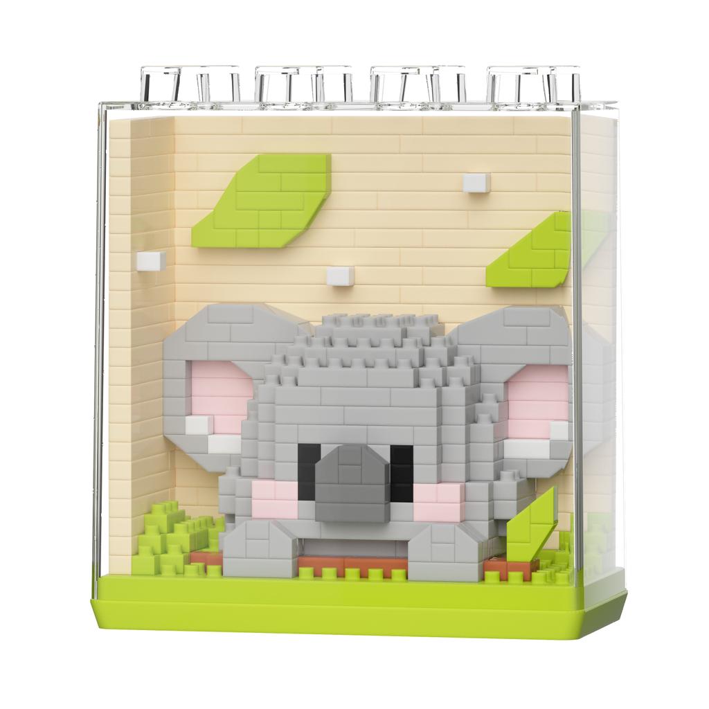 Non-Toxic Cute Animal Micro Panda Model Building Block Kids Mini Pets With Display Box City Cartoon Animal Diamond Bricks Toys