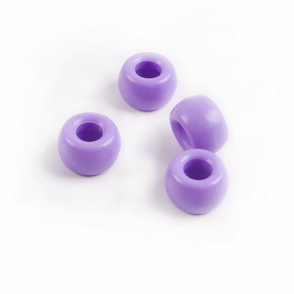Acrylic Pony Beads Large Hole Beads Dreadlocks Solid Color Bucket Beads Diy Mobile Phone Chain Necklace Loose Beads Jewelry Accessories